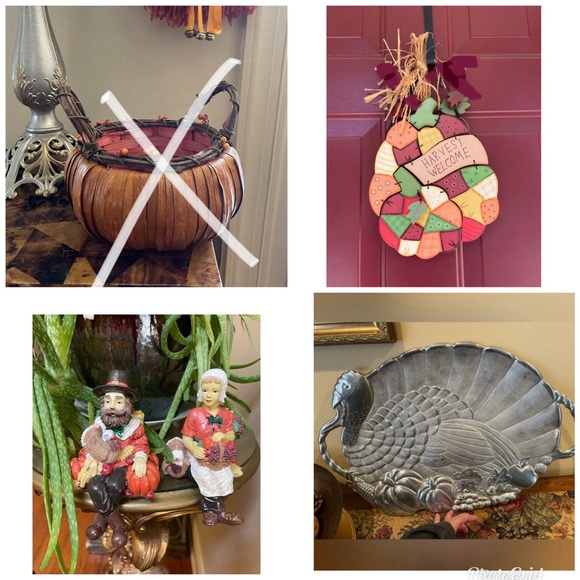 THANKSGIVING MIDWEST OF CANNON FALLS RESIN PILGRAM WOMAN FIGURINE 12” Vntg - Picture 11 of 16